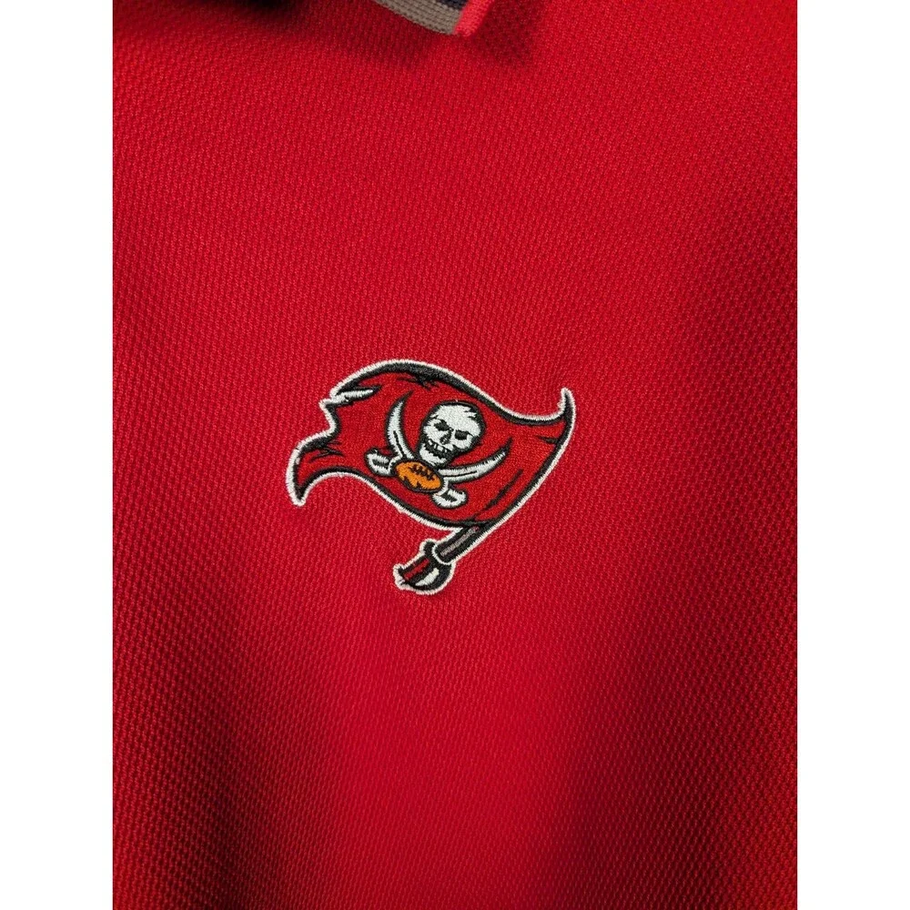 Adidas NFL‎ Tampa Bay Buccaneers Polo Shirt Men's XL Red